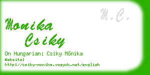 monika csiky business card